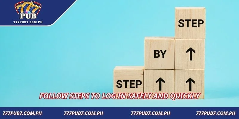 Follow steps to log in safely and quickly