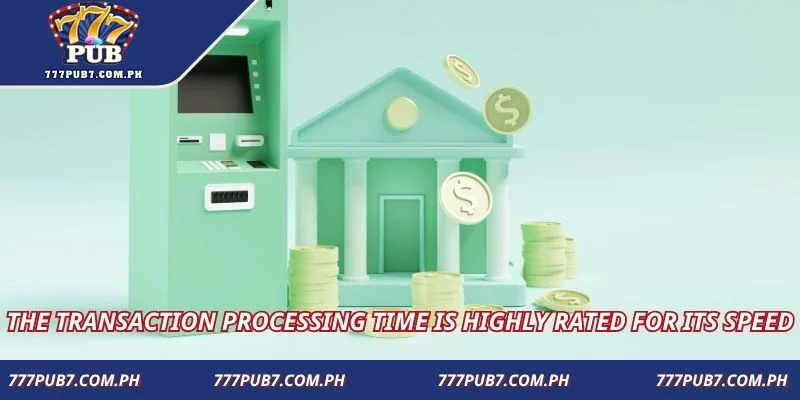 The transaction processing time is highly rated for its speed