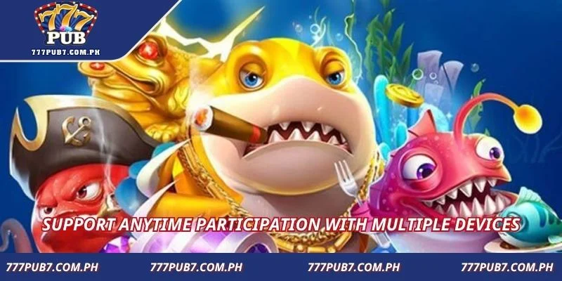 Support anytime participation with multiple devices